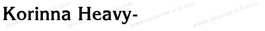 Korinna Heavy字体转换